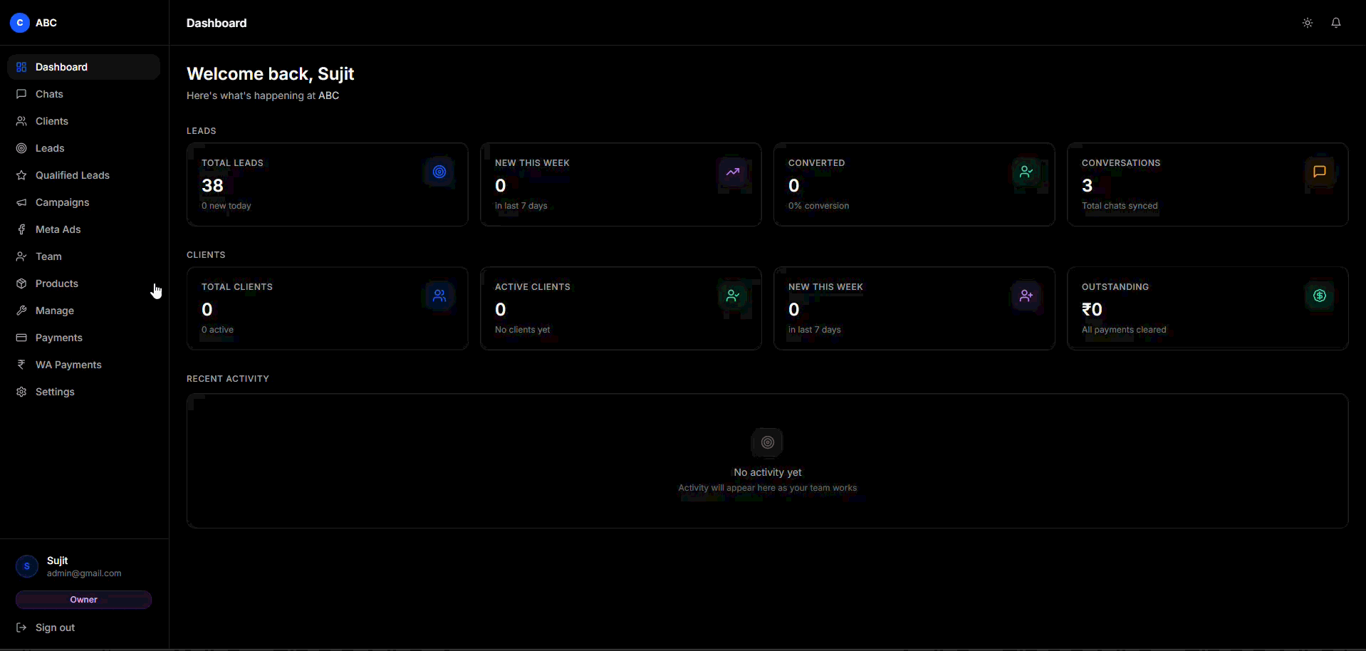 Objective selection screen.