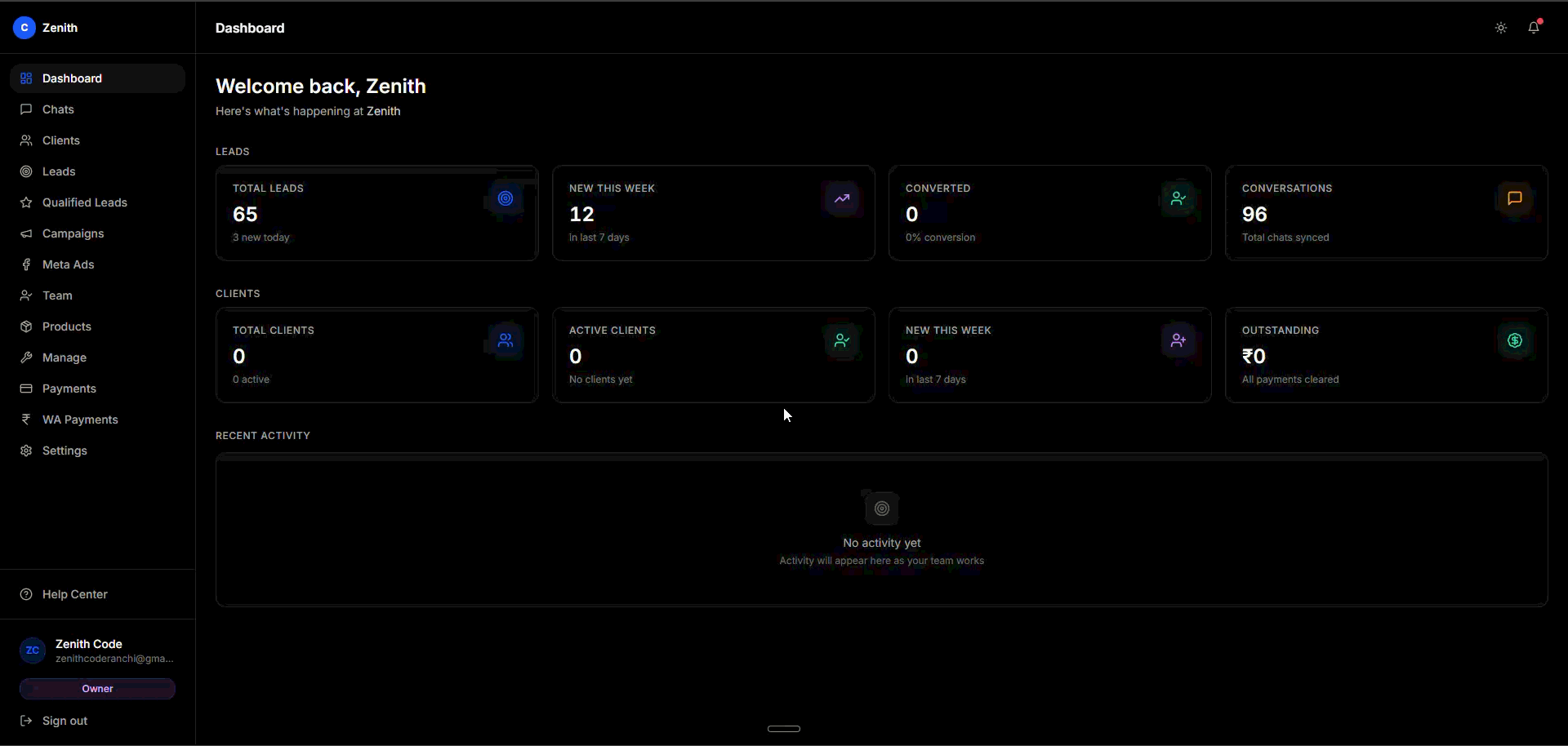 Add Credits flow.